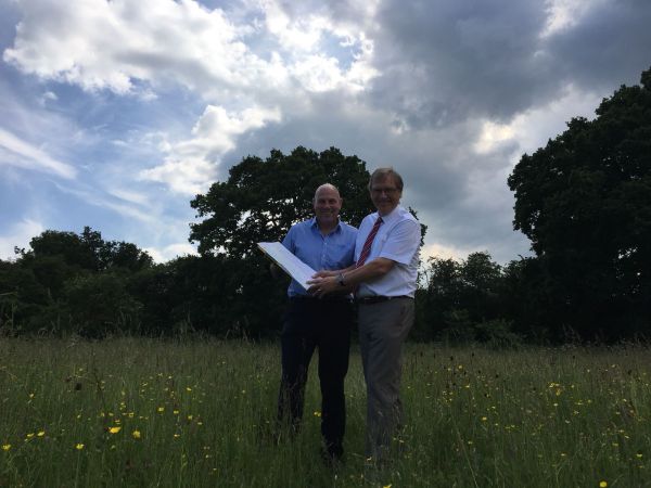 1. Cllr Dicicco and Cllr Courts at Brueton Wood - for ERDF latest news story